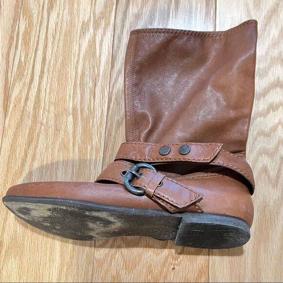 Nine West Vintage Tan Booties with Buckle - Picture 1 of 9
